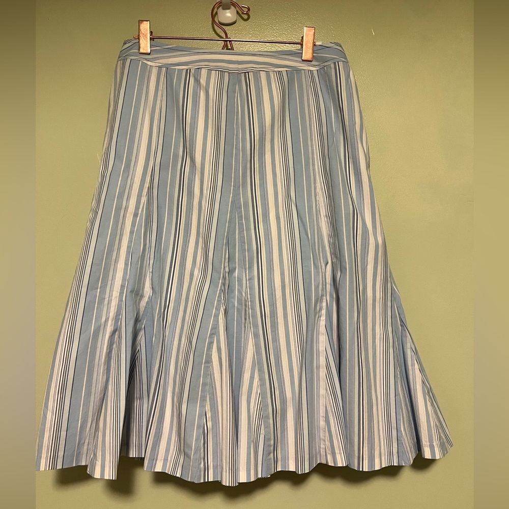 Hanna Andersson Blue and White Striped Skirt